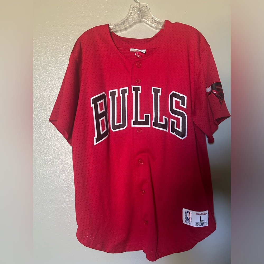 Mitchell Ness Bulls Baseball jersey